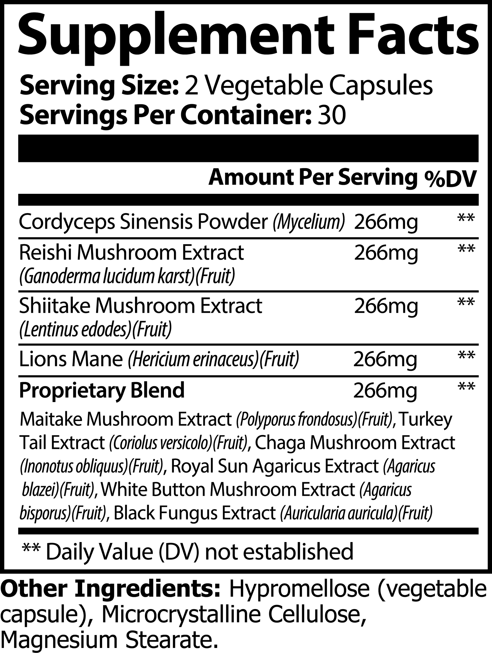 Mushroom Complex 10 X - ShroomHealth